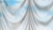 Abstract Blue and White Drapes Background Beautiful elegant Illustration graphic art design Background