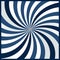 Abstract Blue And White Swirl Pattern With Op Art Letter 2