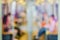 Abstract Blur Background, Defocus view of people is on the bts skytrain or Subway ,Blurred of people sitting on subway