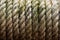 Abstract blur background of dirty rope