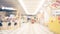 Abstract blur background of retail business shop, store. Defocused bokeh of Interior inside mall market building, indoor
