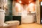 Abstract blur bathroom and toilet interior