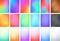 Abstract Blur Color Gradient Background Set A4 Portrait