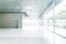 abstract blur and defocused in empty office building with glass