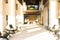 Abstract blur and defocused hotel lobby and resort interior