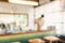 Abstract blur and defocused interior coffee shop or cafe for background