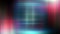 Abstract blur glowing light futuristic psychedelic hypnotic square tunnel animation. multicolored gradient square box lines neon h