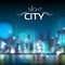 Abstract blur night city background