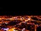 Abstract Blurred background Aerial night view of a big city. Cityscape panorama bokeh at night. Blurry Aerial view of skyscraper a