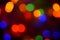 Abstract blurred coloful light bokeh at the night