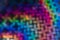 Abstract  blurred defocused multi color cross lights