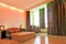 Abstract blurred image. Background interior residential rooms of the house inside with furniture. Bedroom