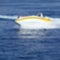 Abstract blurred image of fast motor boat as a background