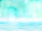 Abstract blurred light on blue water, sea or ocean background for summer season. Empty defocused blue bokeh vector