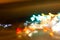 Abstract blurred long speed shutter light on road