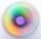 Abstract blurred multicolored whirling concentric circles background spectrum neon vivid pastel colors. Science energy creativity