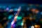 Abstract blurred night cityscape bokeh background