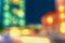 Abstract blurred night cityscape bokeh lights background