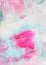Abstract Blurred pink, white and turquoise tone lights wax encaustic background