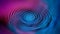 Abstract blurred radial circles in pink and blue. Visual concept
