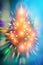 Abstract blurred radial color festive background