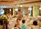 Abstract blurred of wedding ceremony in convention hall