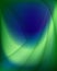 Abstract blurry background in green and blue tones