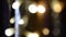 Abstract blurry out of focus blinking multicolored lights Christmas garlands