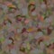 Abstract blurry seamless fabric patter Faded grey, green, orange and brown layered transparent geometric motifs