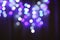 Abstract bokeh background. Blurred garland lights