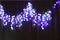 Abstract bokeh background. Blurred garland lights