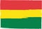 Abstract BOLIVIAN flag or banner