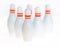 Abstract bowling pins