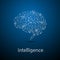 Abstract brain technology innovation intelligence concept logo symbol design