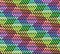 Abstract break zigzag rainbow pattern with rhombus