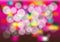 Abstract bright bubbles background