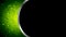 Abstract bright green shiny video animation