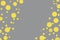 Abstract bright illuminating yellow and gray colours background.