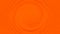 Abstract bright orange background with lines. Empty circle in center for your text. Copy space. Art trippy digital backdrop.