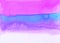 Abstract bright pink, blue, purple watercolor background texture, hand painted. Artistic striped backdrop, stains on paper.