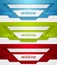 Abstract bright tech corporate banners collection