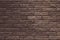 Abstract brown brick wall texture for wallpaper design. Brick wall grunge background. Wall cement texture. Dark stone background.
