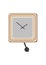 Abstract brown clocks with pendulum line pattern