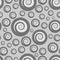 Abstract bubbling seamless pattern executed in shades of gray.