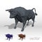 Abstract bull polygonal