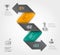 Abstract business arrow infographics template.