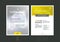 Abstract business brochure, flyer and cover design layout template with grey blurred background and light spots. Vector