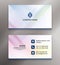 Abstract business card design template Vector