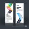 Abstract business vector set of modern roll Up Banner stand design template with yellow arrows, triangles for exhibition, fair, s