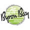 Abstract Byron Bay Australia stamp or sign, vector illustration